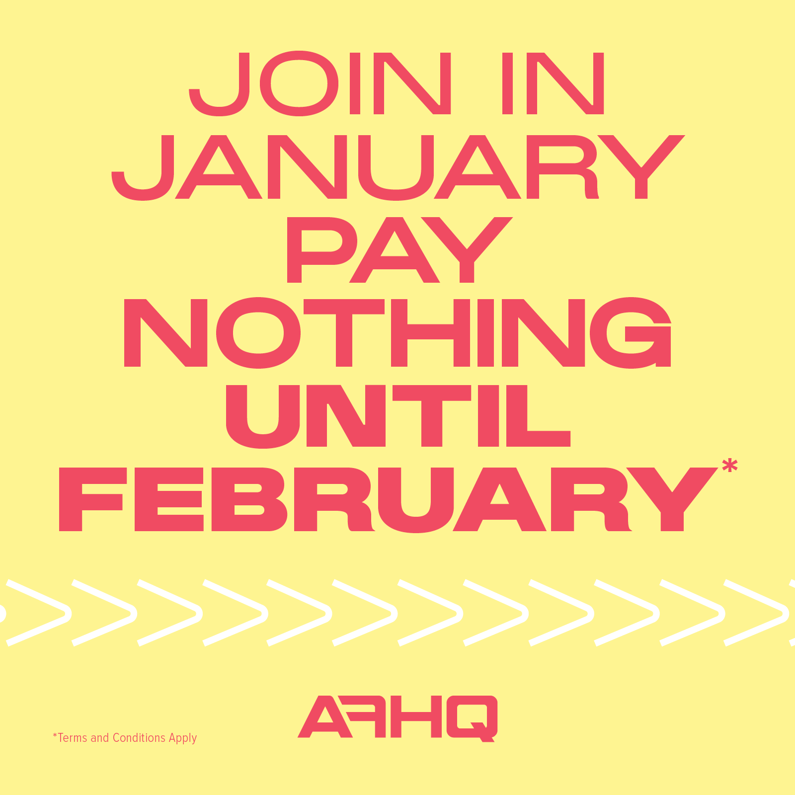 Join in Jan - Pay Nothing Until Feb