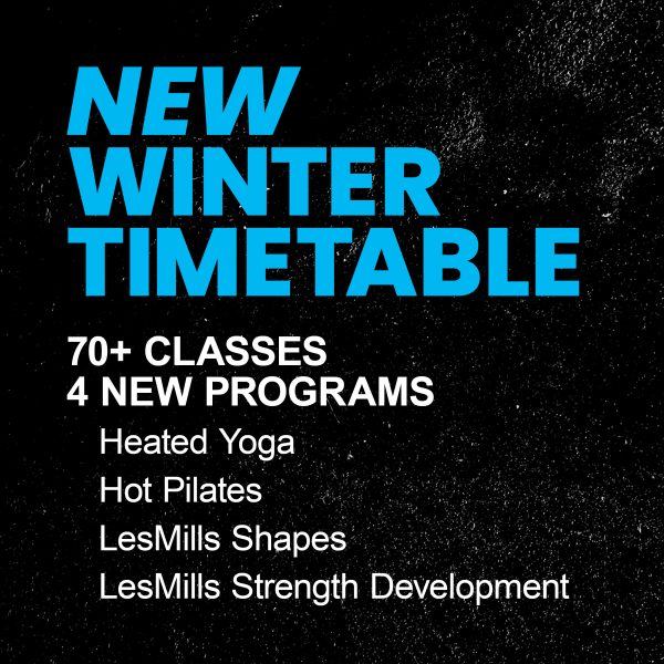 Active Fitness - 2024 Winter Timetable - Blog Post
